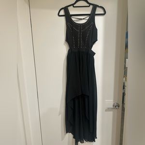 Akira formal high low black dress